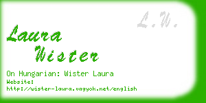 laura wister business card